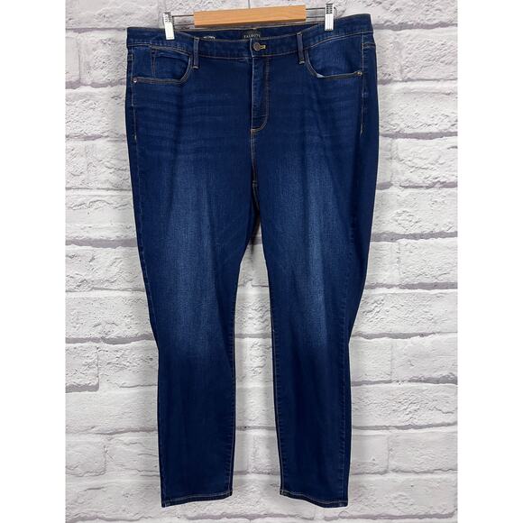 Talbots Womens 18W Modern Classic Preppy Slimming Stretch Jeggings Ankle Jeans - Picture 3 of 10